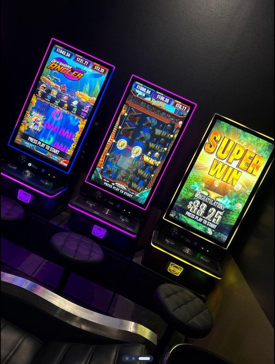 Skill game machines available in-store